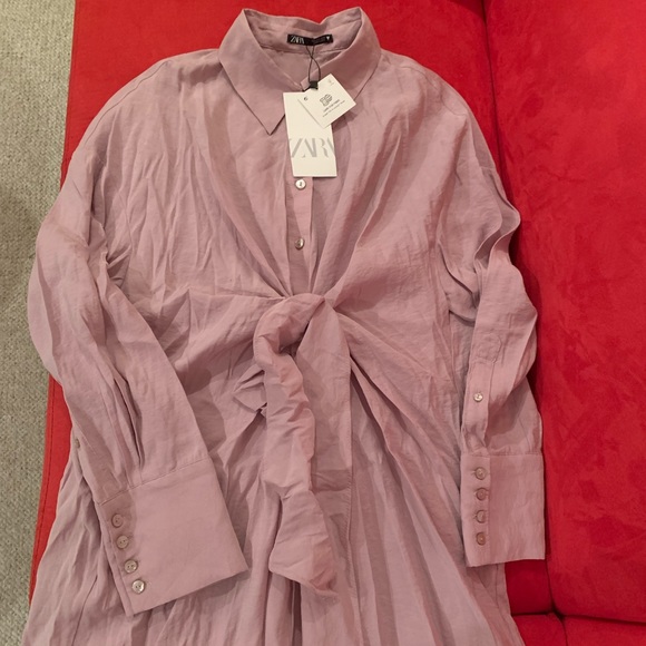 Zara knotted shirt dress - Picture 8 of 10